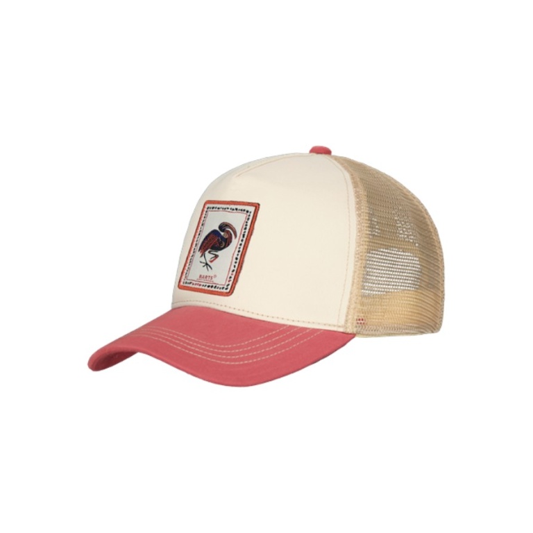 Czapka Barts Basecap Silkin Trucker brick beżowa/czerwona - 1 sztuka